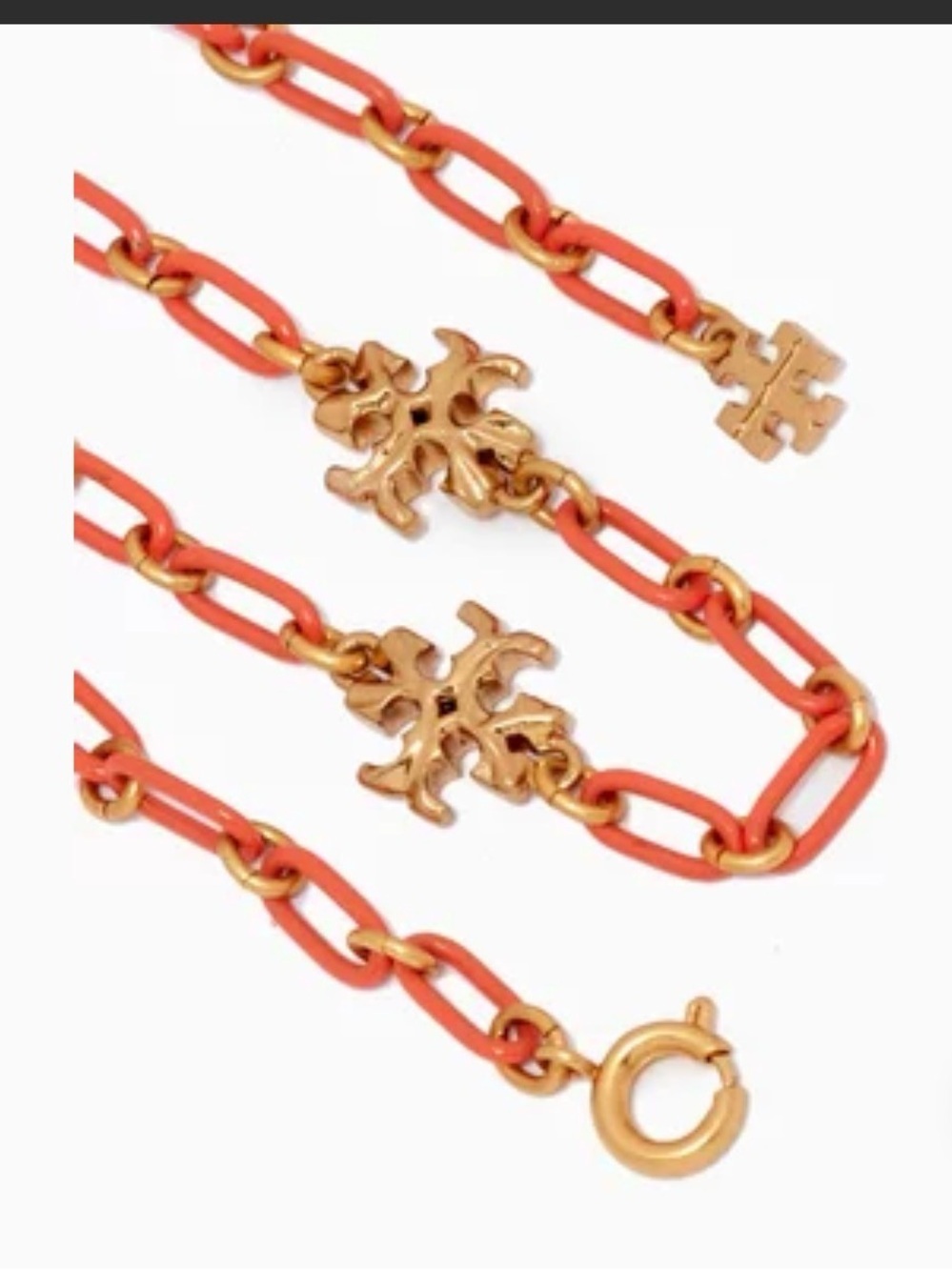 TORY BURCH
Roxanne Chain Bracelet in 18kt Gold-plated Brass nwt - Picture 5 of 7